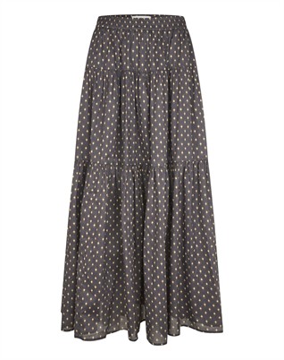 Lollys Laundry - Sunset LL Maxi Nederdel - Dark Blue